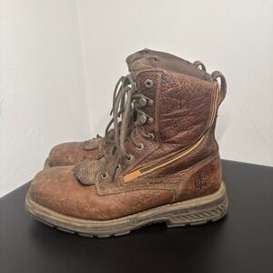 Cody James 8" ASE7 Disruptor Comp Toe Boot Brown Men's Size 11D